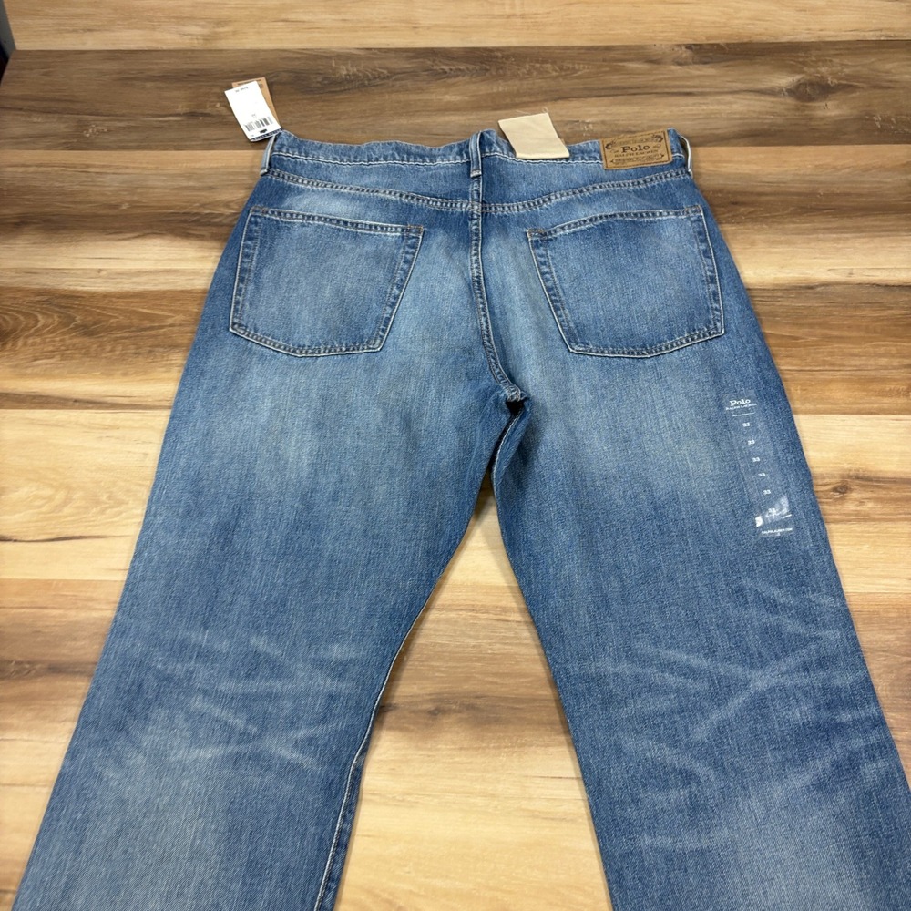 Polo Ralph Lauren Relaxed Straight Crop Jeans Womens 33 Distressed Cotton NEW - Picture 11 of 11